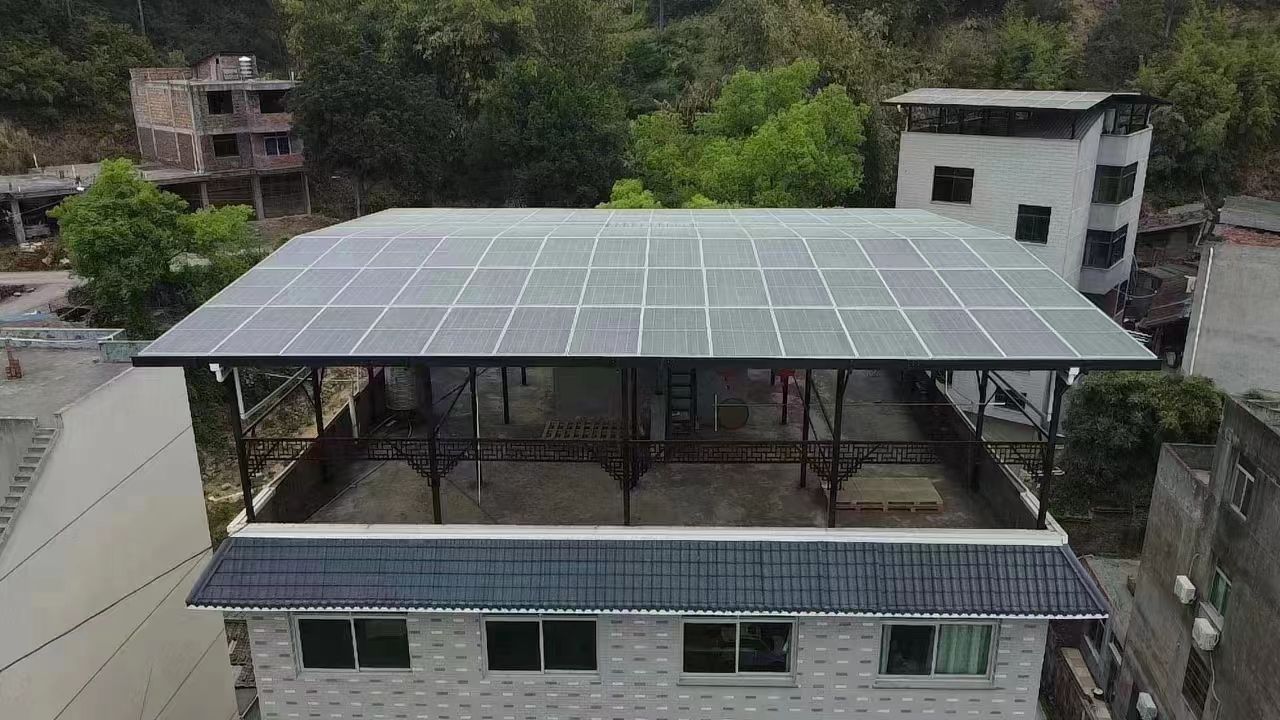 冷水江15kw+10kwh自建别墅家庭光伏储能系统